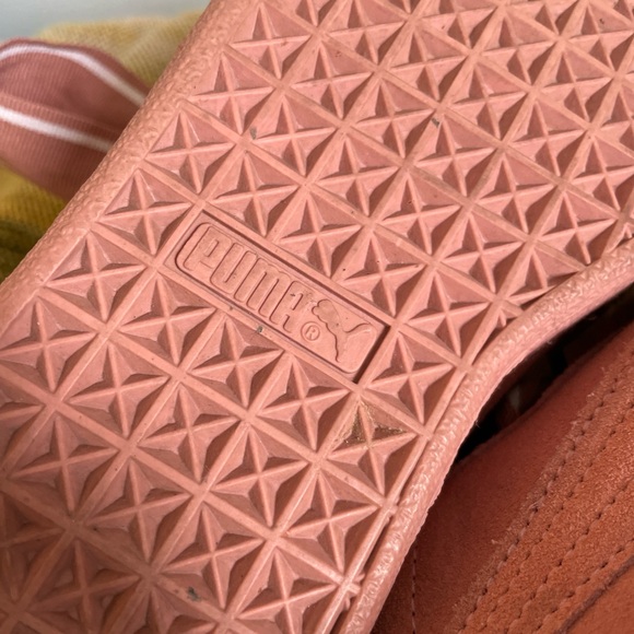 Puma Suede Heart Satin II Cameo Brown Pink Womens Casual Sneakers - Picture 6 of 6